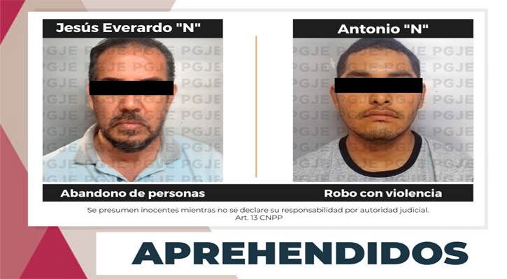 Detienen a par de sujetos por la comisión de delitos