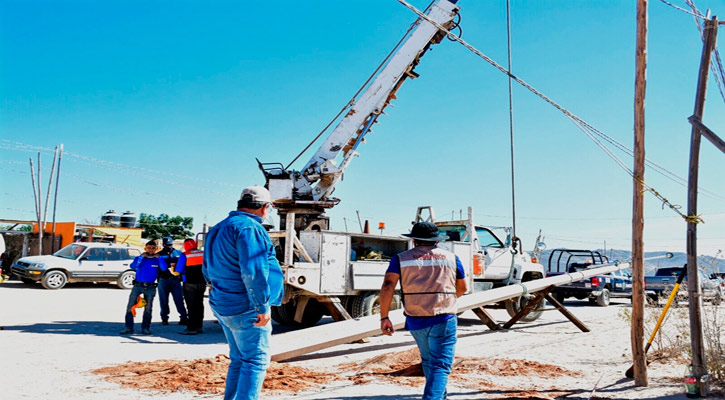 Inicia obra de electrificación en la colonia El Taste en CSL