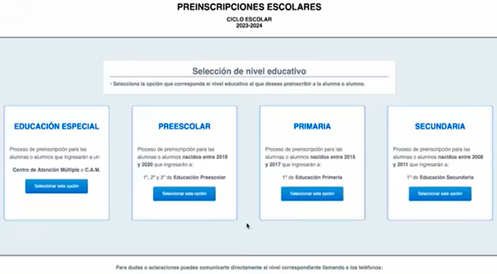 Cada escuela de BCS determinará a qué alumnos preinscritos aceptará