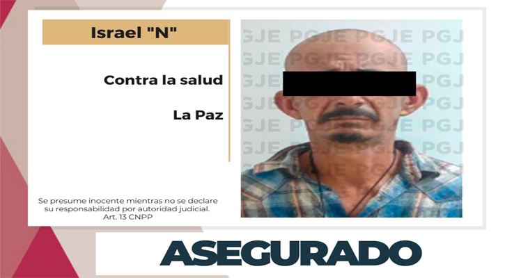 Aseguran a un sujeto en posesión de 375 dosis de cristal en La Paz