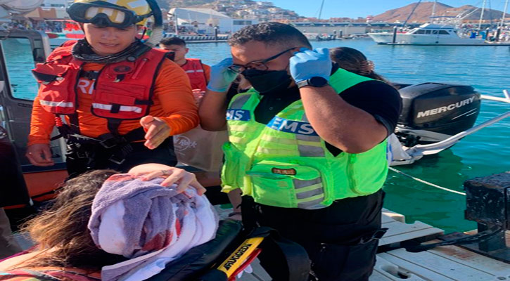 Realizó personal naval una evacuación médica en CSL
