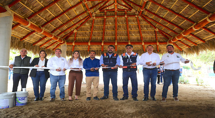Entregan rehabilitación de la palapa del Centro Ecológico de Santiago