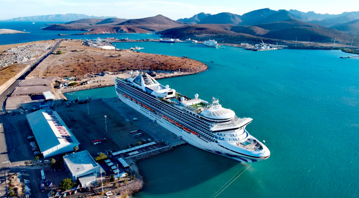 Busca la API que más cruceristas bajen en La Paz; actualmente lo hace el 70%