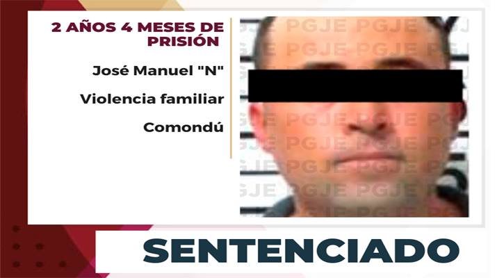 Sentenciado a más de 2 años de prisión contra culpable de violencia familiar en Constitución