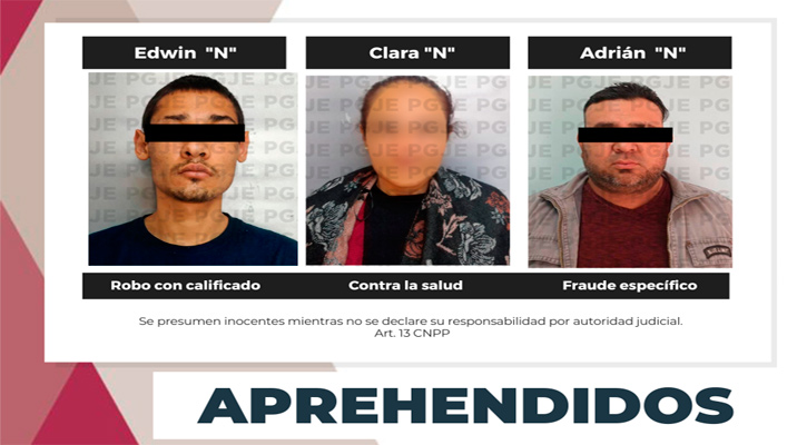 Detienen a 3 personas por la comisión de diversos delitos en La Paz