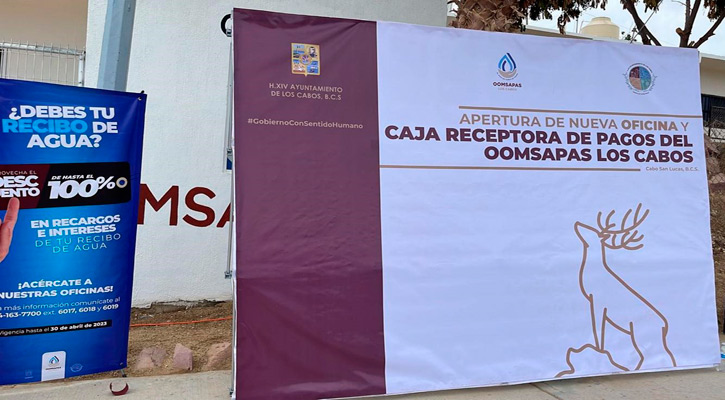 Abren nueva oficina de atención directa y caja receptora del Oomsapas en CSL