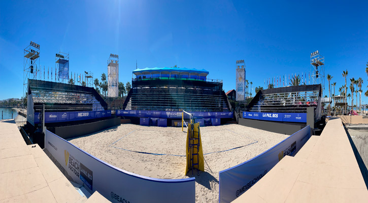 Arriban jugadores que participarán en el Tour Mundial de Volibol de Playa en La Paz