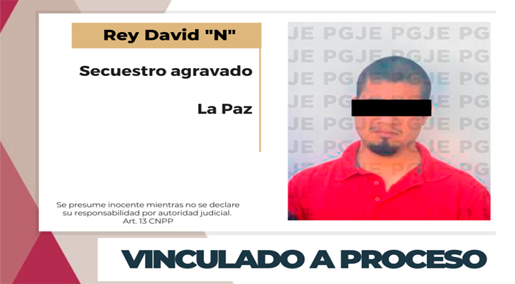 Vinculan a proceso a sujeto por secuestro agravado en La Paz