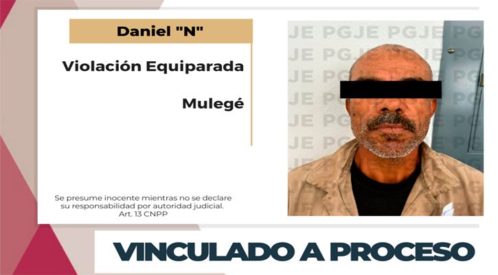 Vinculado a proceso y prisión preventiva a sujeto por violación equiparada en Villa Alberto Alvarado