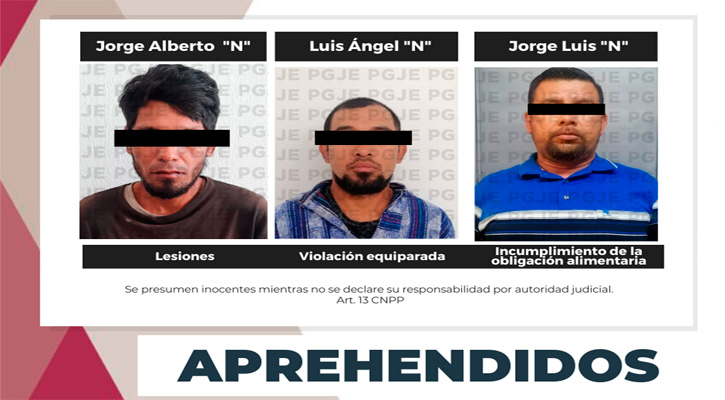 Detenidos por la comisión de diversos delitos en Los Cabos, Mulegé y La Paz