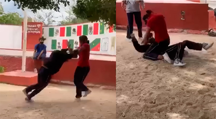 Dan a conocer nueva pelea de niñas en una secundaria de La Paz