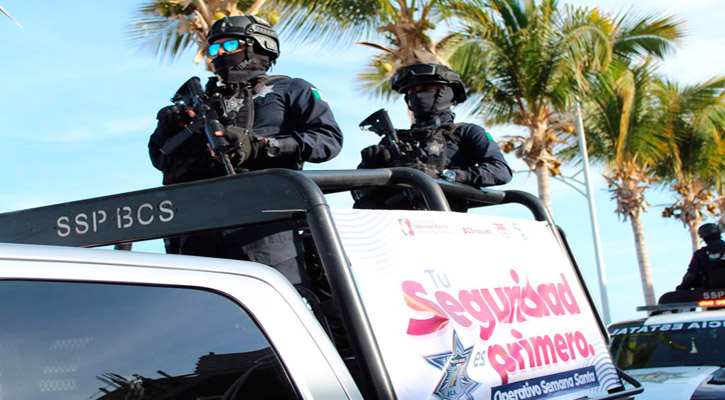 Activa la SSPE operativo en BCS para garantizar seguridad de vacacionistas en Semana Santa