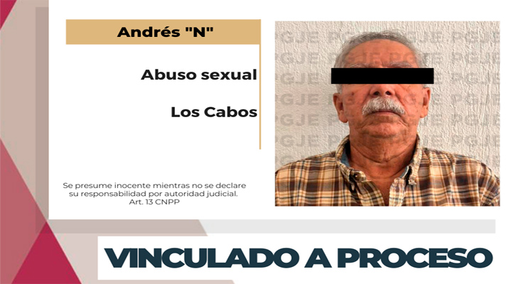 Vinculado a proceso por abuso sexual en SJC