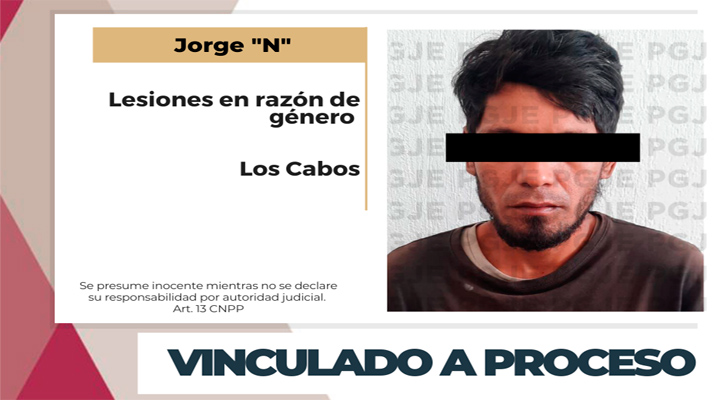Vinculan a proceso a sujeto por lesiones en razón de género en SJC