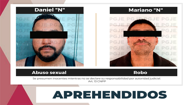 Aprehenden a 2 sujetos por la comisión de delitos en La Paz y Santa Rosalía