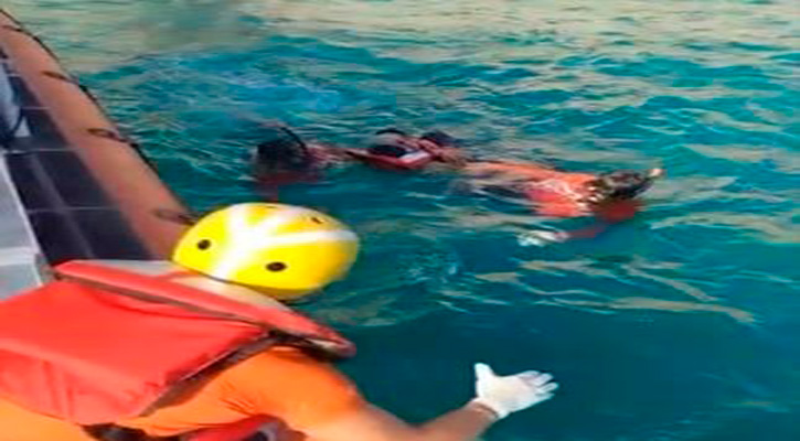 Rescatan a una persona en las inmediaciones de playa El Amor en CSL