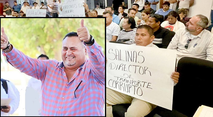 La libra Director del Transporte estatal; el Gobernador lo exonera de culpas