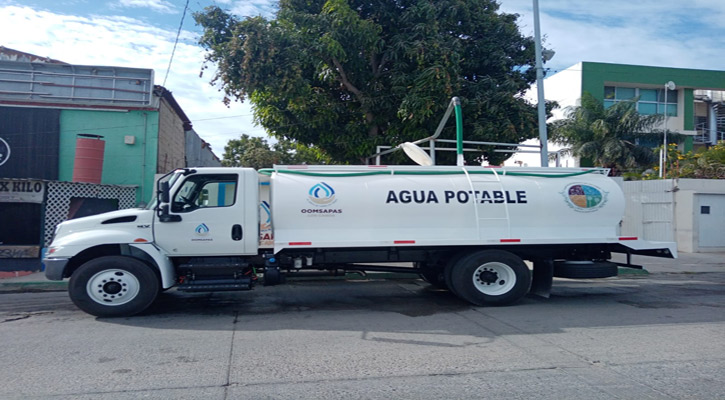 Más de 70 entregas de agua a través de pipas realiza diariamente el Oomsapas en CSL