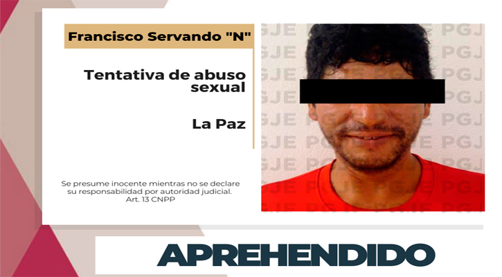 Aprehenden a sujeto por tentativa de abuso sexual en La Paz