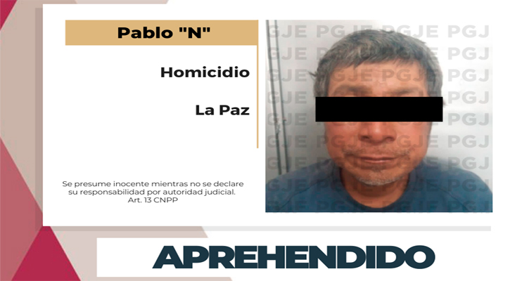 Aprehenden a sujeto por homicidio en El Centenario