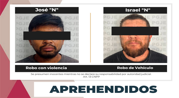 Aprehenden a dos sujetos por robo en CSL y Santa Rosalía