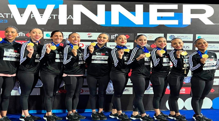 Integran el equipo nacional de natación artística que ganó el oro en Egipto un par de sudcalifornianas