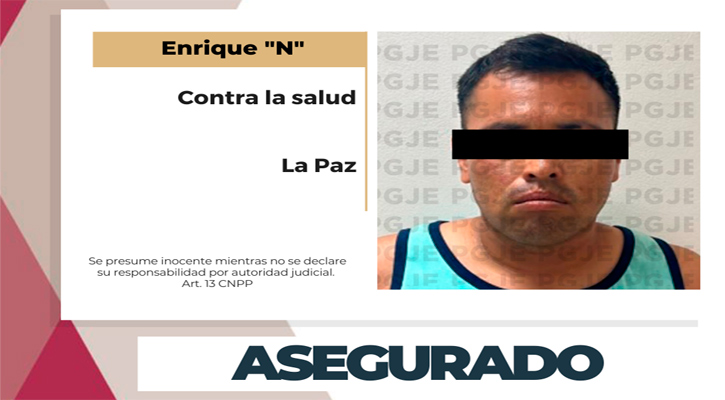 Aseguran a sujeto con cristal y marihuana en La Paz Aseguran a sujeto con cristal y marihuana en La Paz