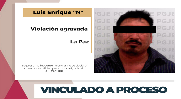 Vinculado a proceso por violación agravada en La Paz