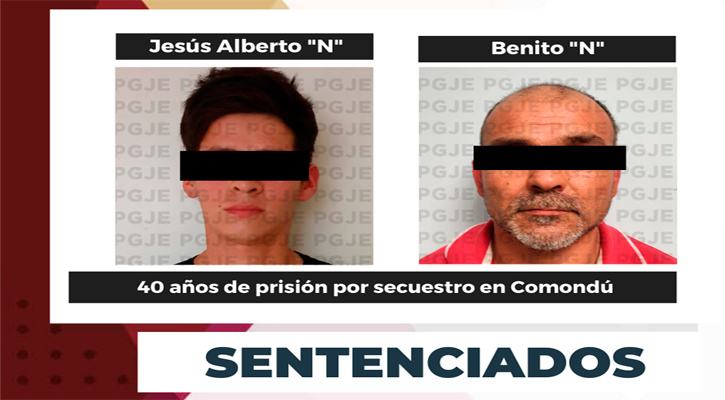 Sentenciados a 40 años de prisión culpables de secuestro en Puerto San Carlos  