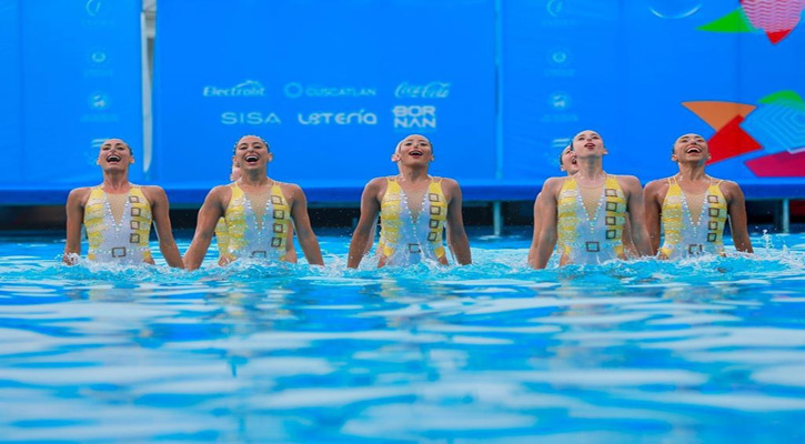 Obtiene presea de plata equipo de natación artística mexicano en los Centroamericanos y del Caribe