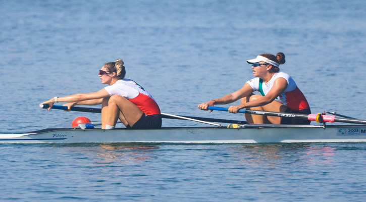 Obtuvieron Lilian Armenta y Maite Arrillaga medalla de oro en remo de los Juegos Centroamericanos y del Caribe