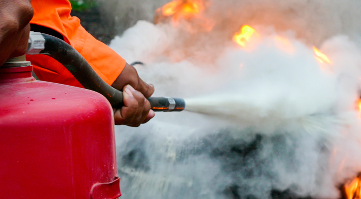 Ofrecen Bomberos de SJC el curso “Uso y manejo de extintores y primeros auxilios”