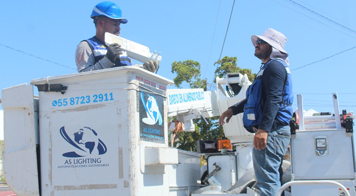 Avanza más del 50% la segunda etapa del programa Prende Led en La Paz