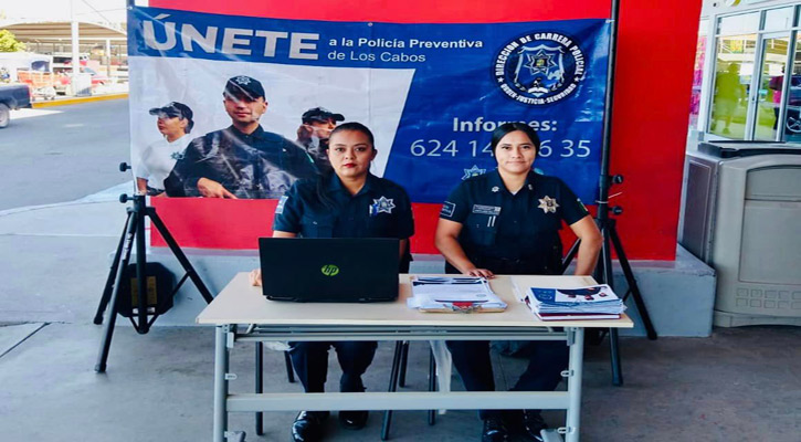 Siguen abiertas las vacantes para ingresar como Policía Preventivo en Los Cabos