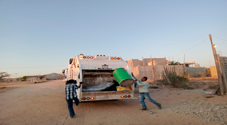 Mantendrán recolección de basura en Los Cabos si las condiciones climáticas lo permiten