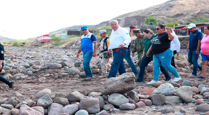 Evalúan daños en Santa Rosalía tras el paso de “Hilary”