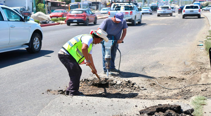Se han aplicado 40 metros cúbicos de concreto hidráulico para el bacheo en CSL