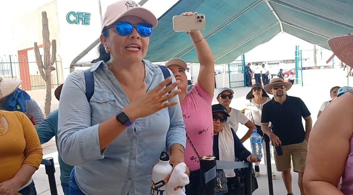 Protestan en CSL por altos cobros de la CFE Protestan en CSL por altos cobros de la CFE