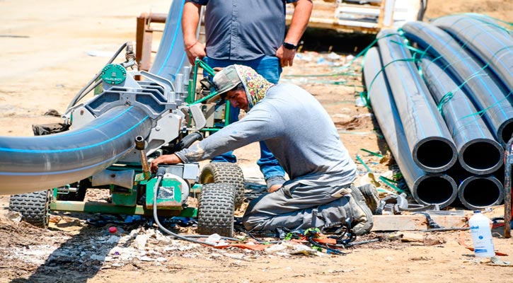 Realizan trabajos que llevará agua de la potabilizadora San Lázaro en beneficio de más de 24 mil josefinos