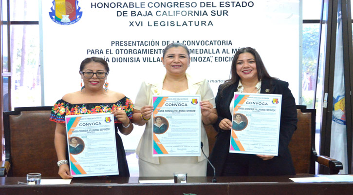 Convoca Congreso de BCS a participar por la Medalla al Mérito “Dionisia Villarino” Convoca Congreso de BCS a participar por la Medalla al Mérito “Dionisia Villarino”