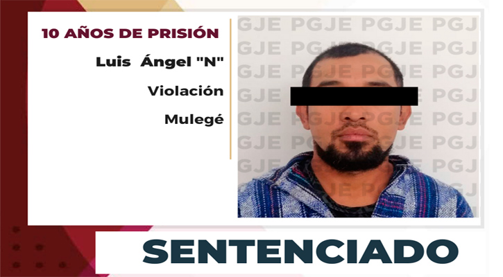 Sentenciado a 10 años de prisión por violación en Villa Alberto Alvarado