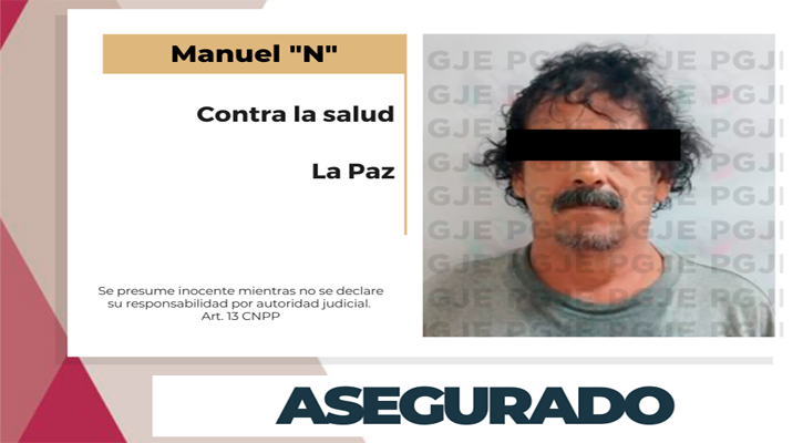 Aseguran a “El Camai” en posesión de 875 dosis de narcóticos en La Paz Aseguran a “El Camai” en posesión de 875 dosis de narcóticos en La Paz