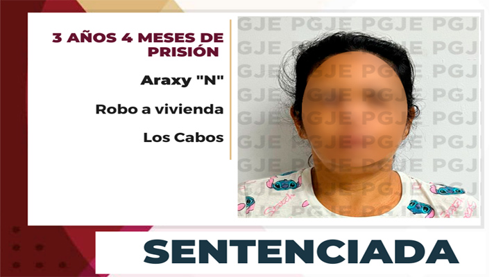 Sentencian a más de 3 años de prisión a culpable de robo a vivienda en CSL