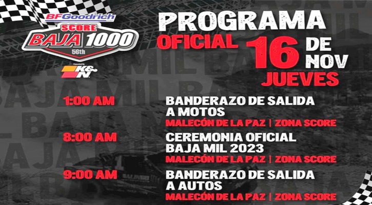 Exhortan a ciudadanos a tomar precauciones durante la celebración de la carrera Baja 1000