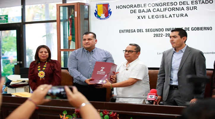 Entregó el Ejecutivo de BCS el Segundo Informe de Gobierno al Congreso del Estado