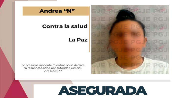 Aseguran a “La Hale” con más de 12 mil dosis de metanfetamina en La Paz