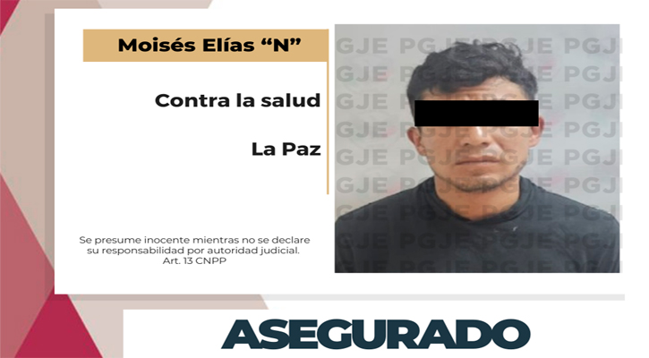 Aseguran a sujeto con 375 dosis de cristal en La Paz