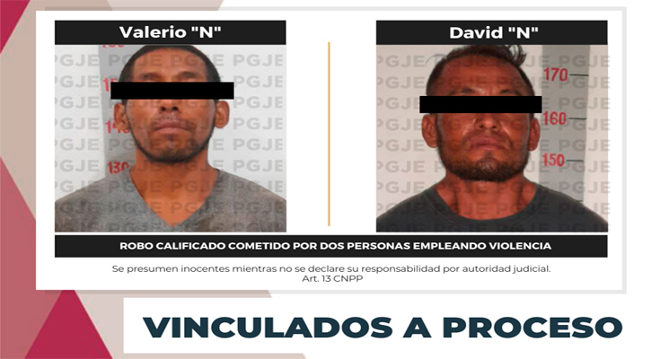 Vinculados a proceso por robo con violencia en CSL