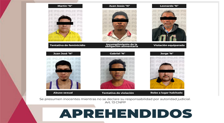 Aprehenden a 6 personas en Santa Rosalía, SJC y CSL