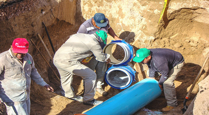 Concluyó la reparación del acueducto 3 en La Paz Concluyó la reparación del acueducto 3 en La Paz
